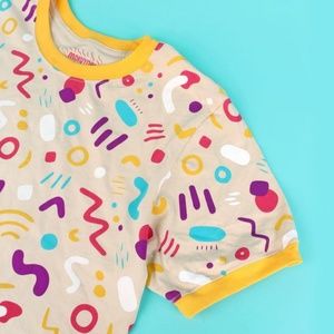 Unisex Mokuyobi Boogie Bop Tee Medium Ringer Shirt